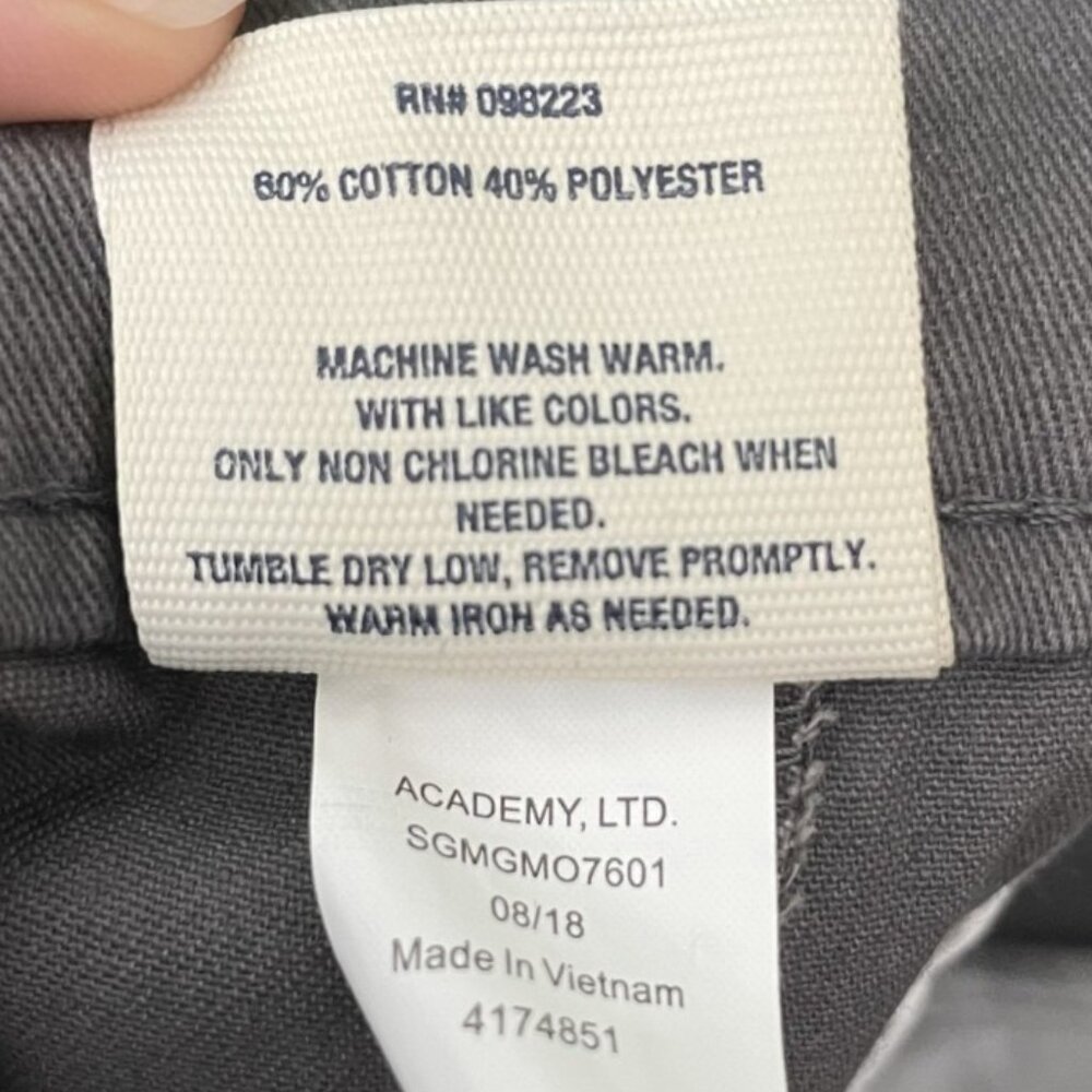 Magellan Outdoors Men’s Gray Pants Size 36W x 34L Pockets Button - Picture 12 of 12